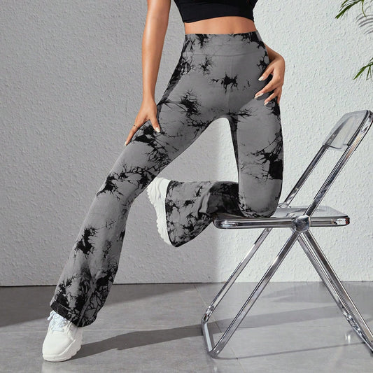 Tie-Dyed Bell-Bottom Pants - Eve's High Fashion LLC