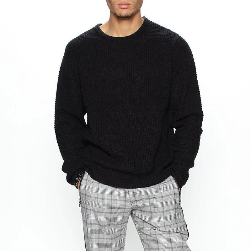 Long-Sleeved Crew Neck Casual Men's Shirt - Eve's High Fashion LLC