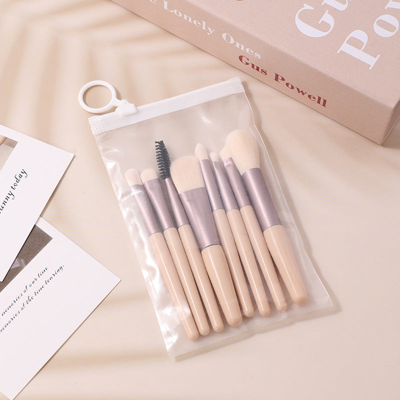 8Pcs Macarons Mini Makeup Brush Set - Eve's High Fashion LLC