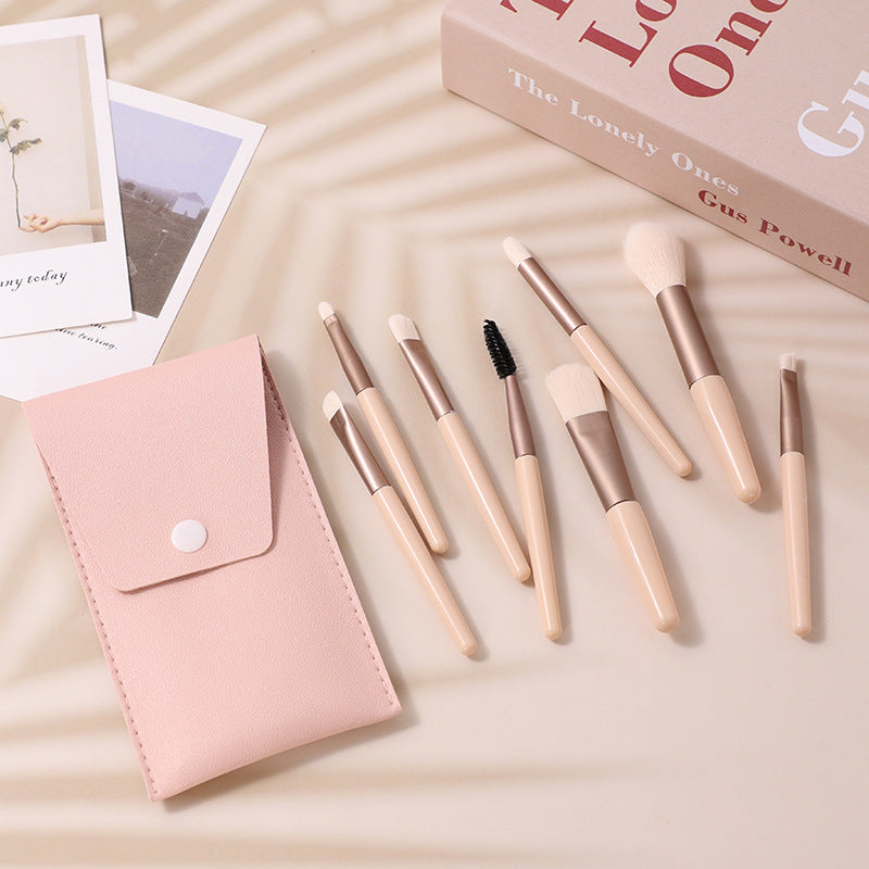 8Pcs Macarons Mini Makeup Brush Set - Eve's High Fashion LLC