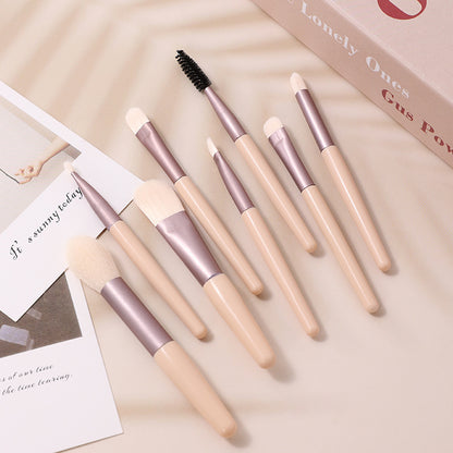 8Pcs Macarons Mini Makeup Brush Set - Eve's High Fashion LLC