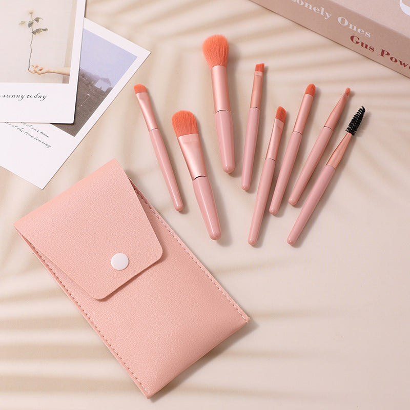 8Pcs Macarons Mini Makeup Brush Set - Eve's High Fashion LLC