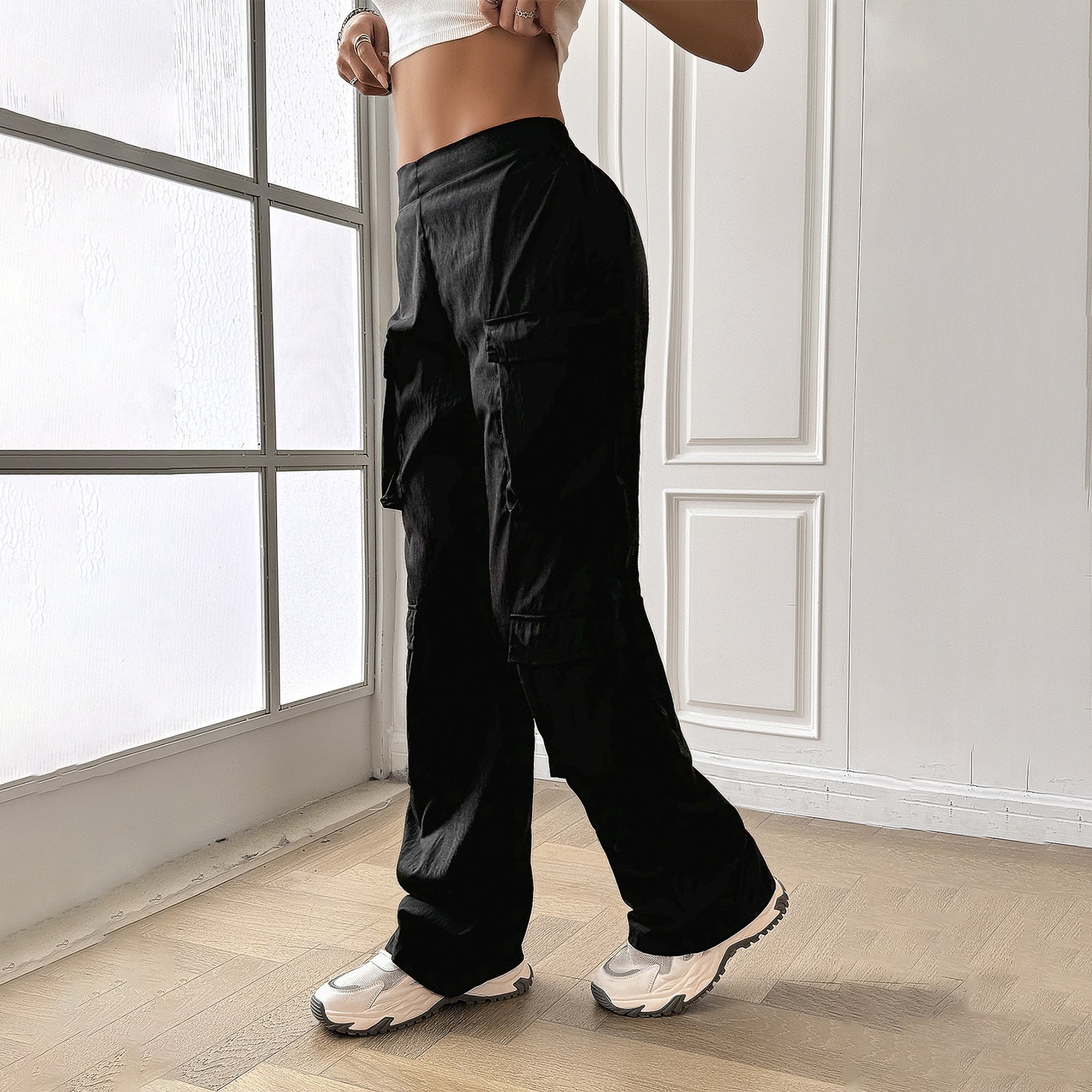 Women's Casual Solid Color Sweatpants - Eve's High Fashion LLC