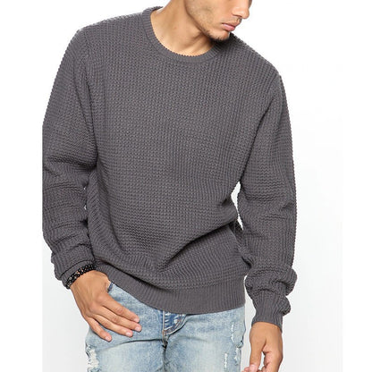 Long-Sleeved Crew Neck Casual Men's Shirt - Eve's High Fashion LLC