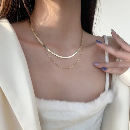 Double Layer Chain Necklace - Eve's High Fashion LLC
