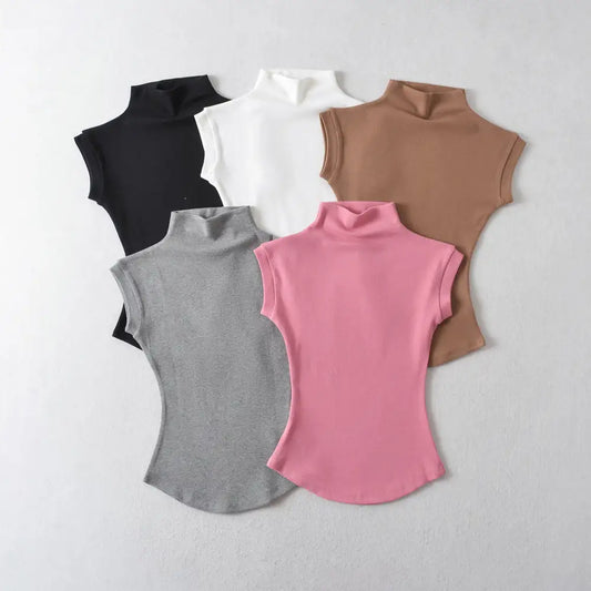 Women's Short-Sleeve Turtleneck - Eve's High Fashion LLC