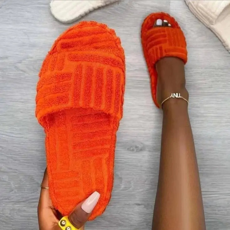 Women's Furry Casual Slippers - Eve's High Fashion LLC