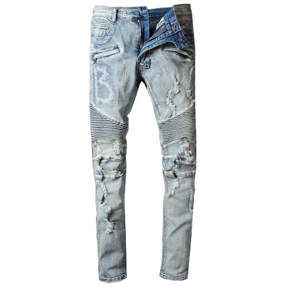 Biker Jeans - Eve's High Fashion LLC