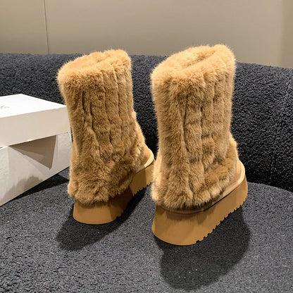 Thick Soled Snow Boots - Eve's High Fashion LLC
