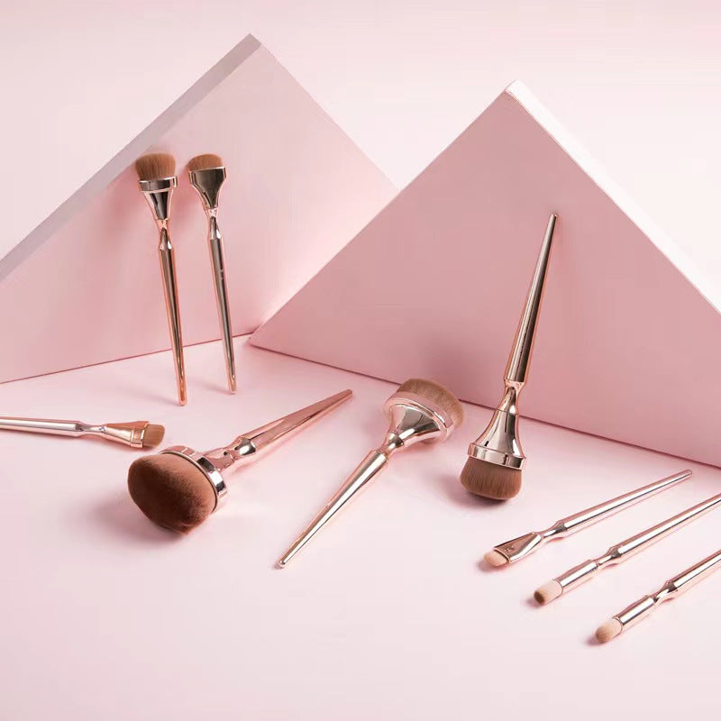 9Pcs  Gold Plating Makeup Brush Set - Eve's High Fashion LLC