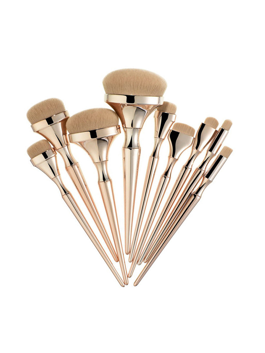 9Pcs  Gold Plating Makeup Brush Set - Eve's High Fashion LLC