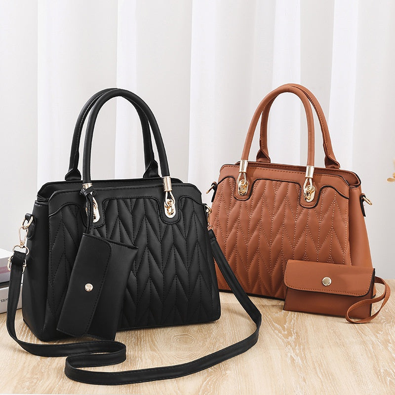 Diamond Pattern Fashionable Handbag - Eve's High Fashion LLC