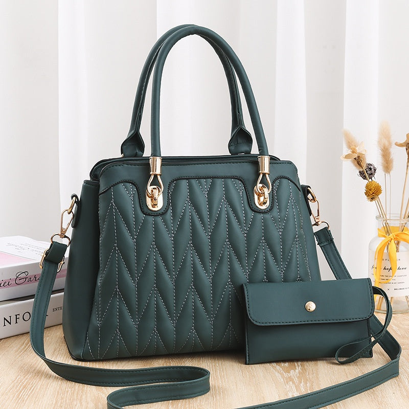 Diamond Pattern Fashionable Handbag - Eve's High Fashion LLC