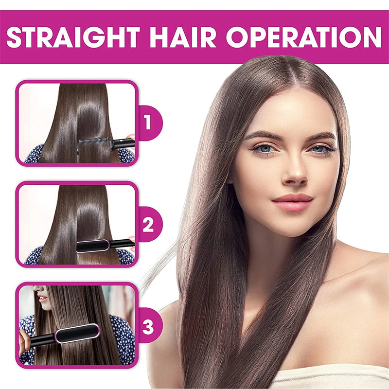2 In 1 Electric Hair Brush/Straightener - Eve's High Fashion LLC