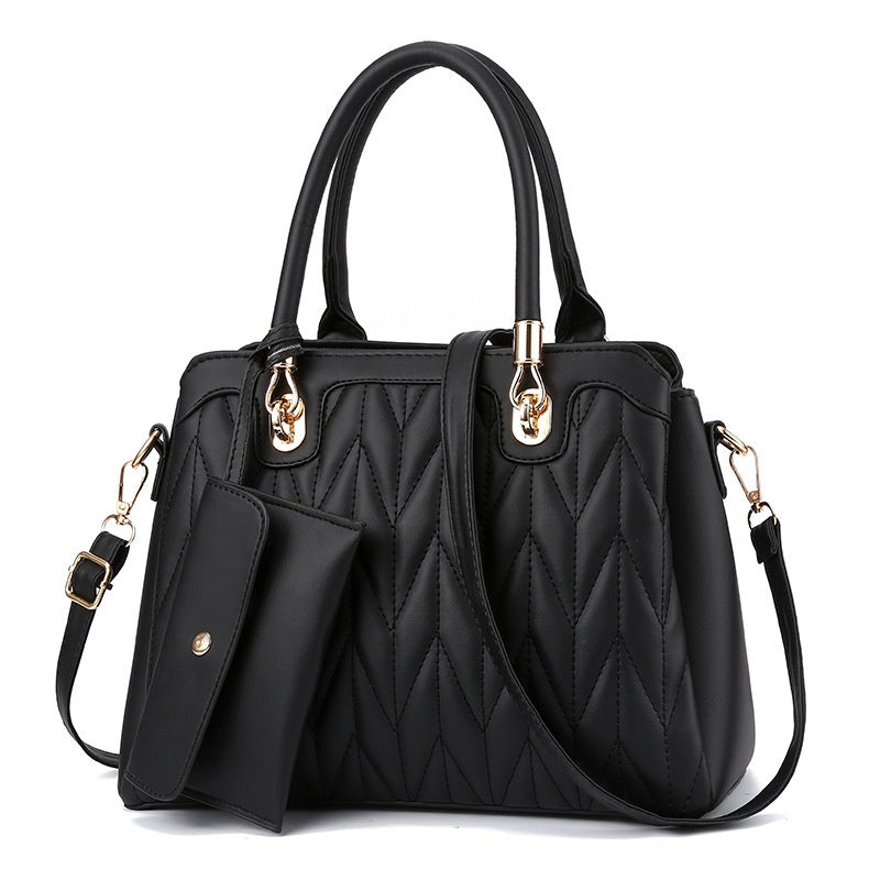 Diamond Pattern Fashionable Handbag - Eve's High Fashion LLC