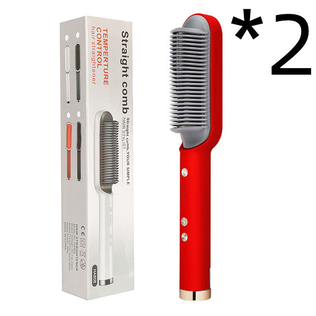 2 In 1 Electric Hair Brush/Straightener - Eve's High Fashion LLC