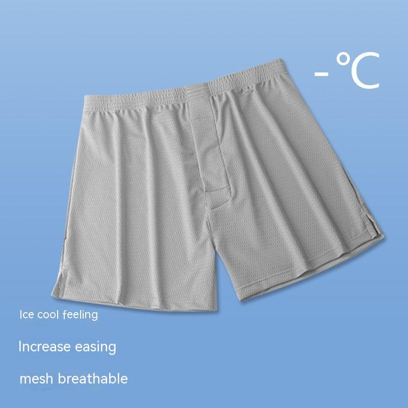 Men's Loose Ice Silk Mesh Breathable Boxer - Eve's High Fashion LLC