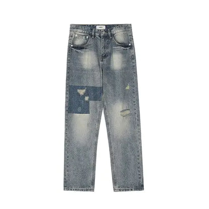 Men's Ripped Retro Loose Jeans - Eve's High Fashion LLC