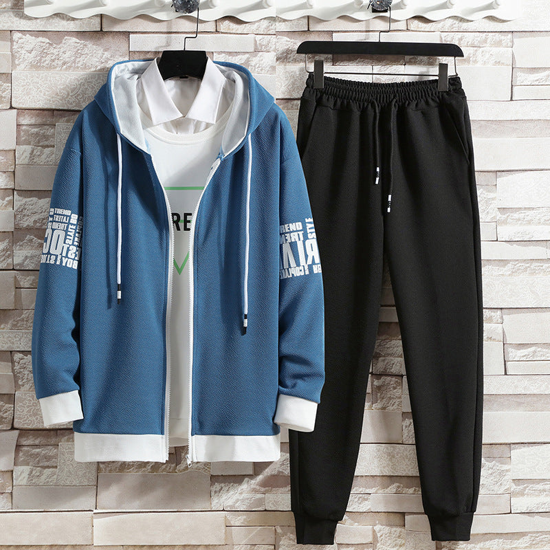 Men's Korean Style Loose Hoodie Set - Eve's High Fashion LLC