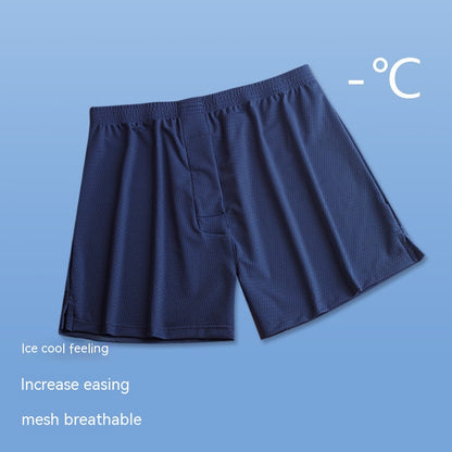 Men's Loose Ice Silk Mesh Breathable Boxer - Eve's High Fashion LLC