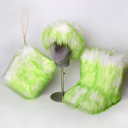 Imitation Fox Fur Women's Set - Eve's High Fashion LLC