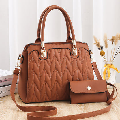 Diamond Pattern Fashionable Handbag - Eve's High Fashion LLC