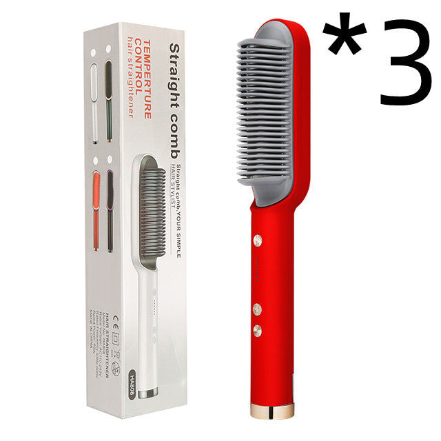 2 In 1 Electric Hair Brush/Straightener - Eve's High Fashion LLC