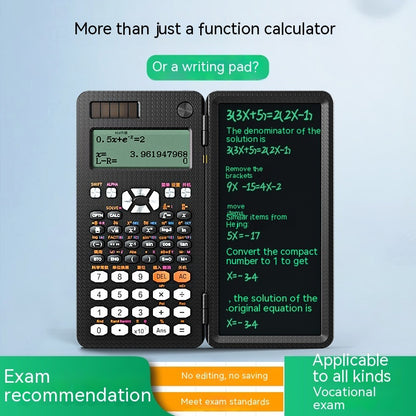 2 In 1 Foldable Scientific Calculators Handwriting Tablet Learning Function Calculator - Eve's High Fashion LLC